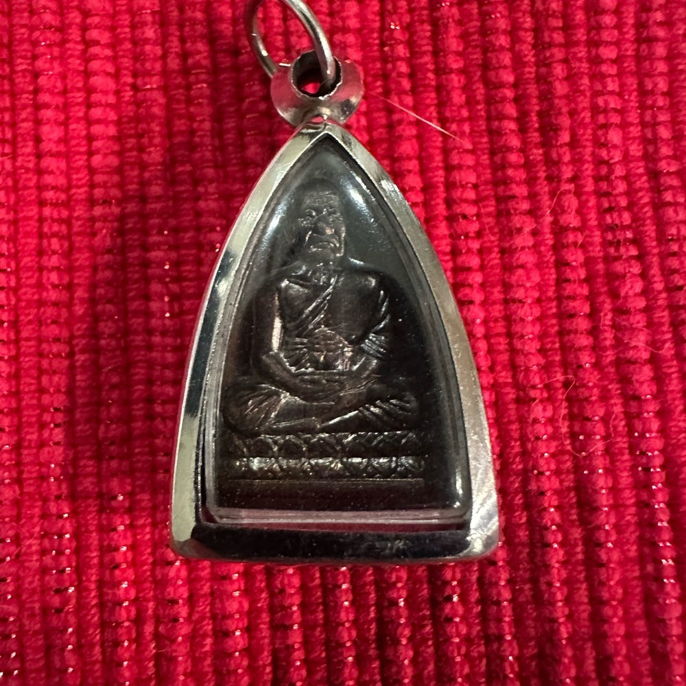 Silver Buddha Pendant Necklace